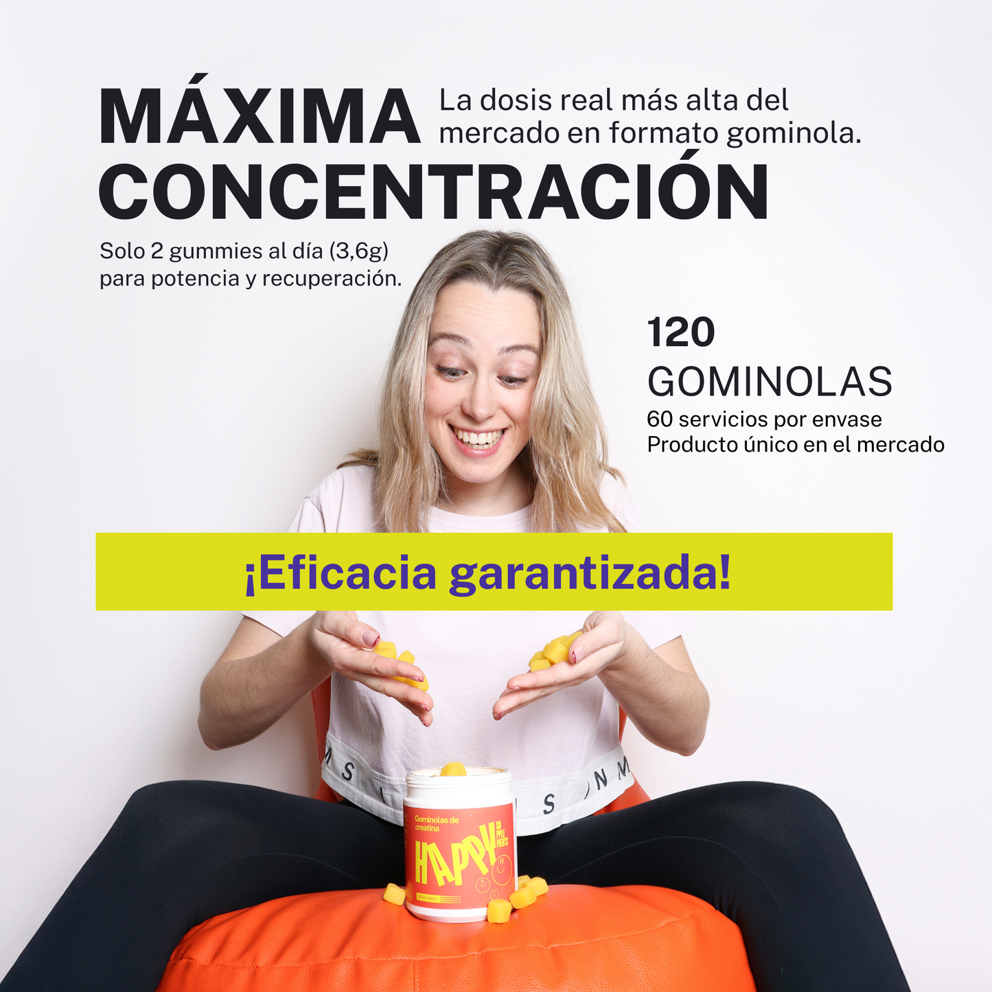 Gominolas de Creatina ATP - 1,8g porción - 120 Gominolas