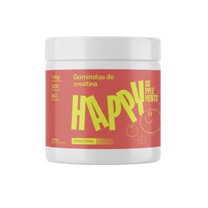 Gominolas de creatina monohidrato textura limón sin azúcar