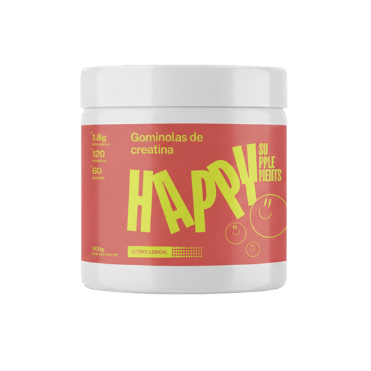 Gominolas de creatina monohidrato textura limón sin azúcar